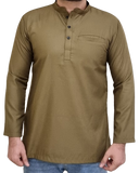 Kurta Slim Fit (with ban collar)