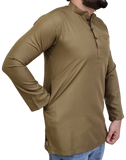 Kurta Slim Fit (with ban collar)